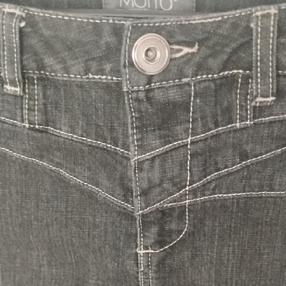 Noir Black Denim Skirt - Picture 5 of 12